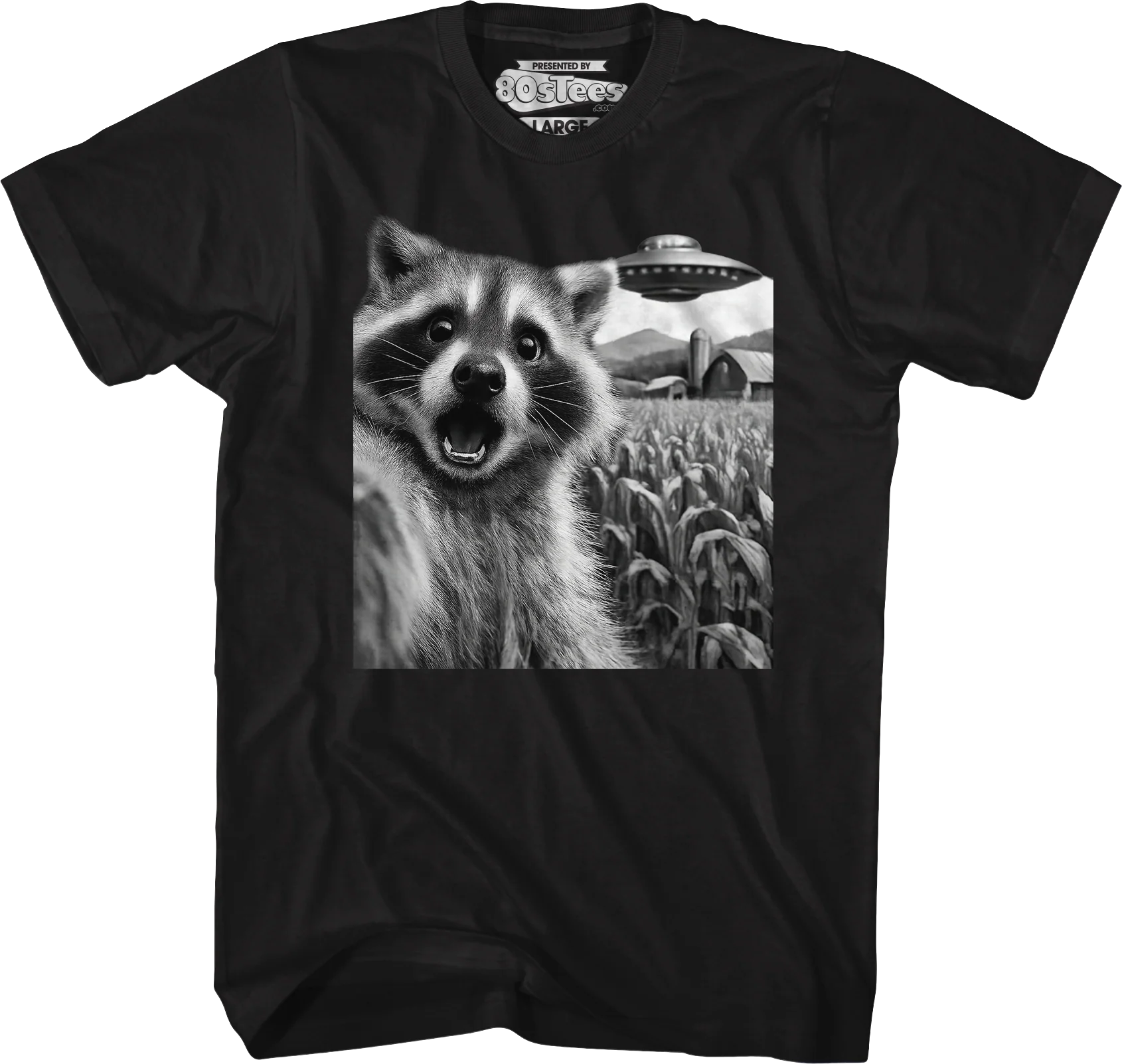 Raccoon UFO T-Shirt