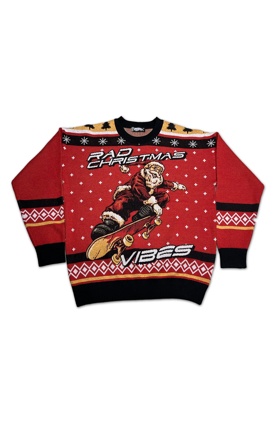 Rad Christmas Vibes Knitted Christmas Sweater - Image 2