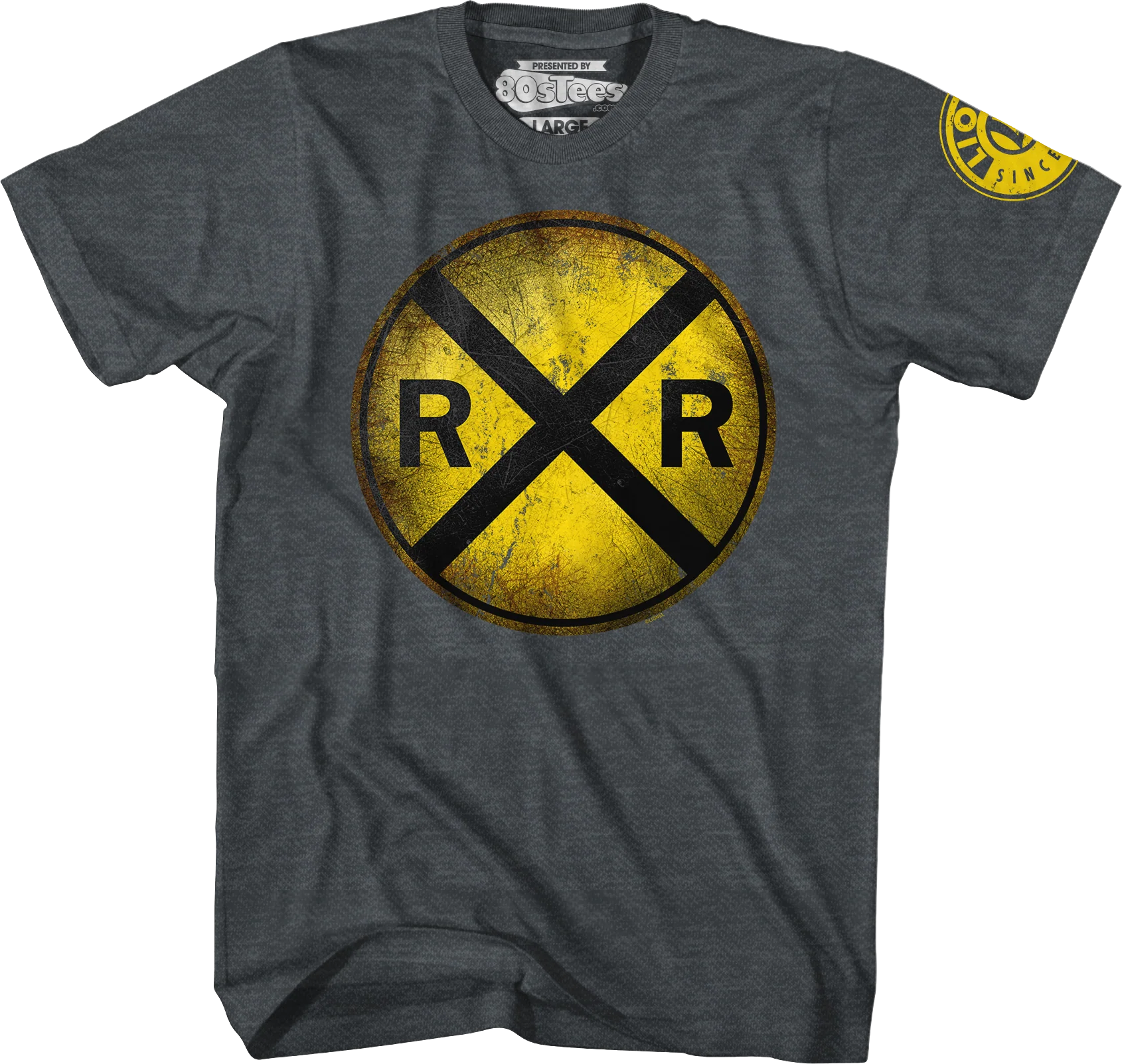 Railroad Crossing Lionel Trains T-Shirt - Image 3