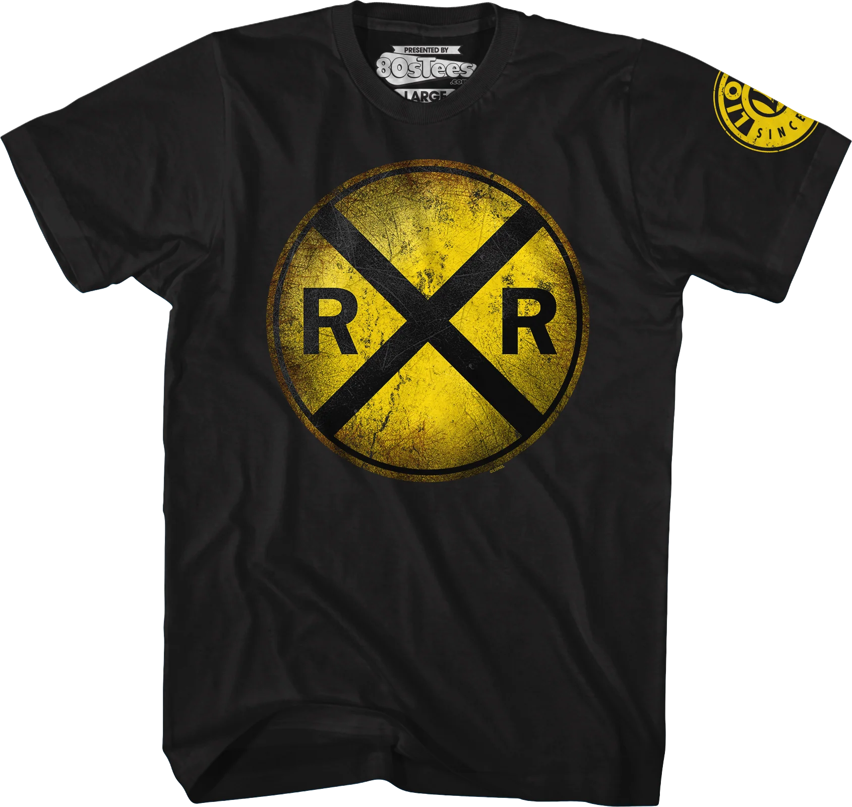 Railroad Crossing Lionel Trains T-Shirt - Image 4