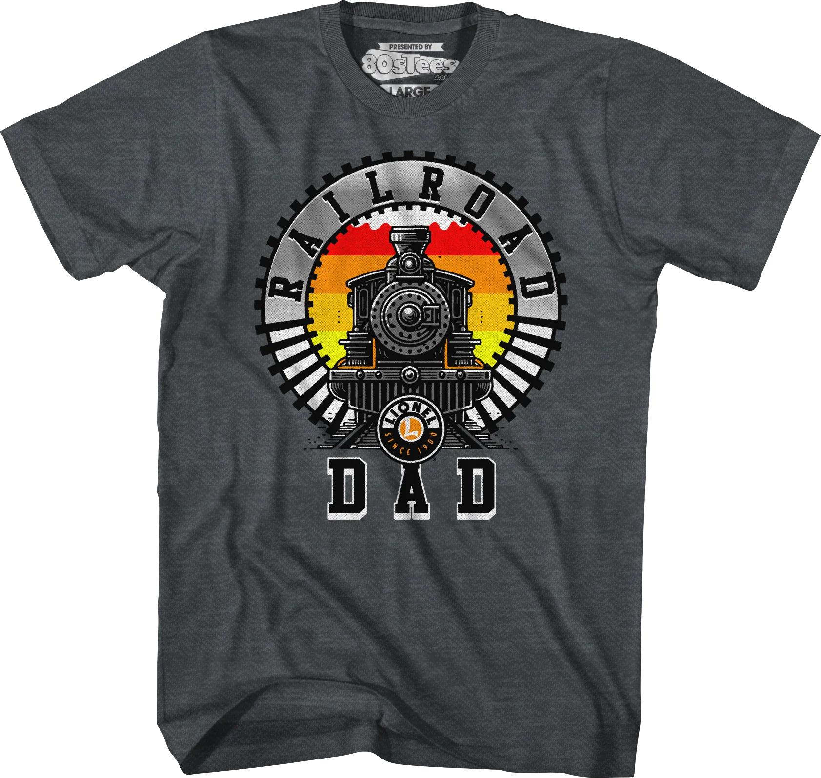 Railroad Dad Lionel Trains T-Shirt - Image 4