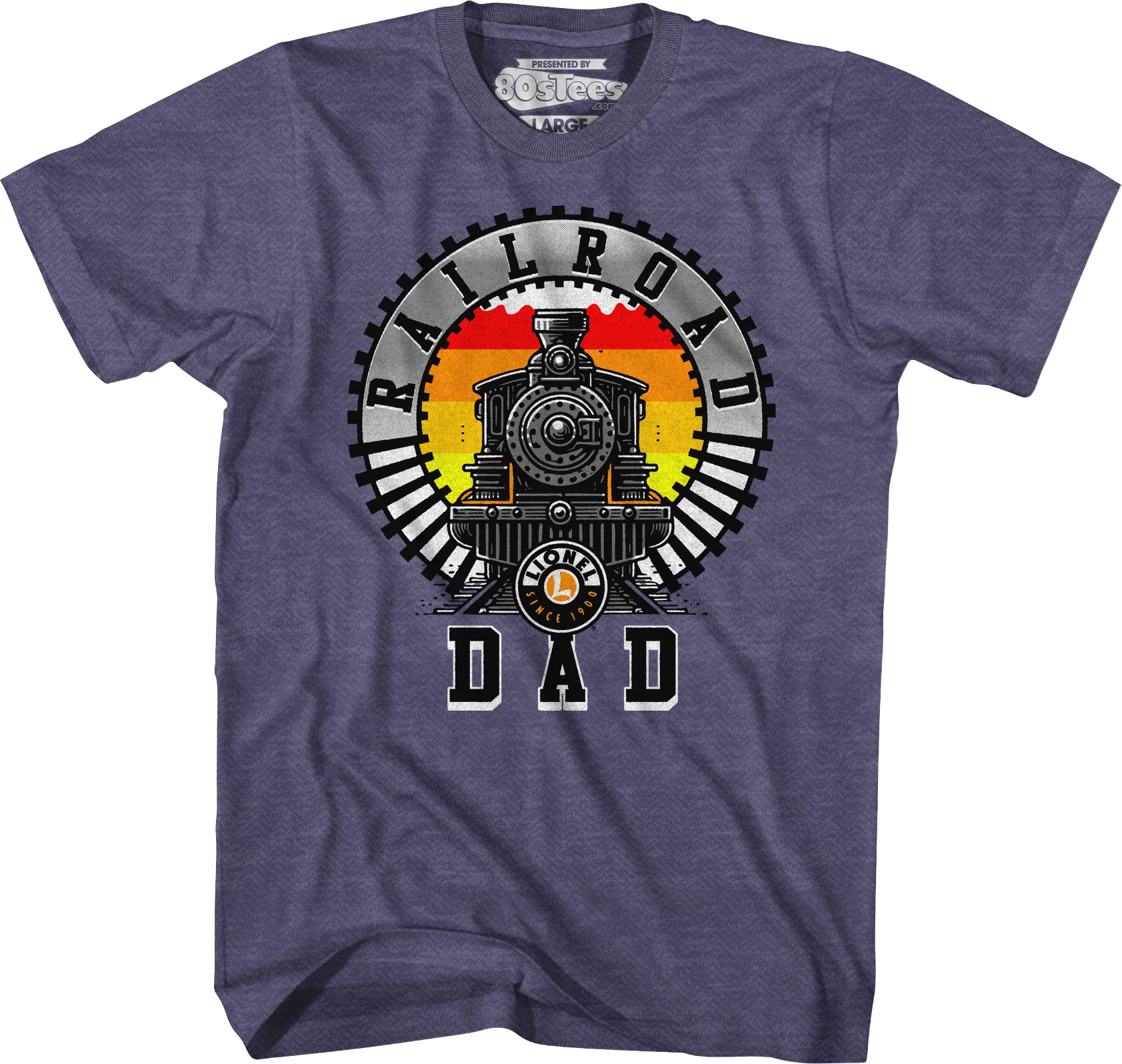 Railroad Dad Lionel Trains T-Shirt - Image 5