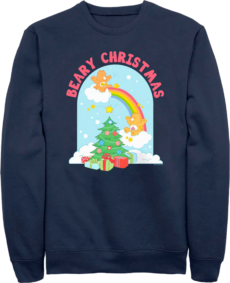 Rainbow Beary Christmas Care Bears Sweatshirt