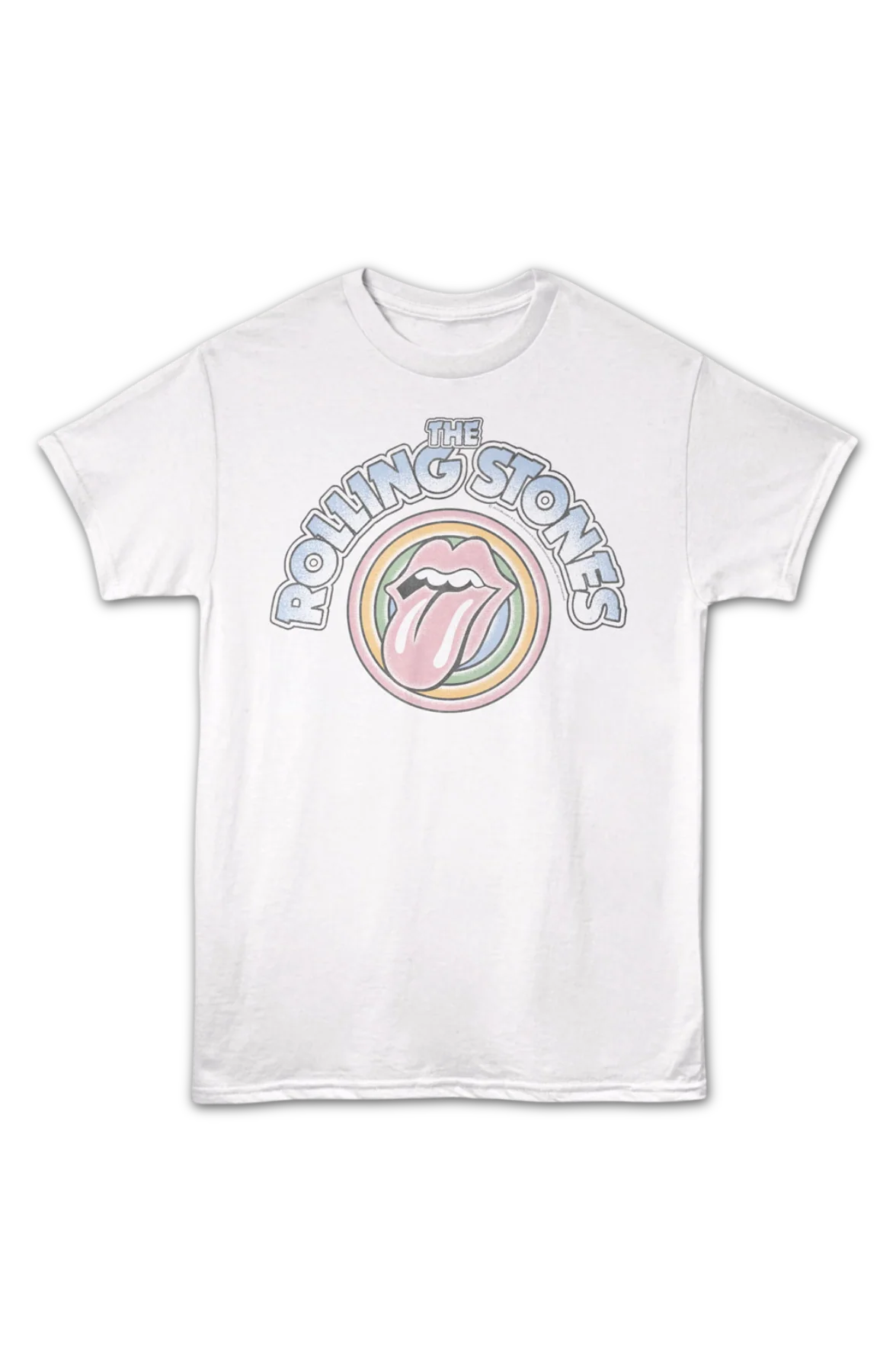 Rainbow Circles Rolling Stones T-Shirt - Image 2