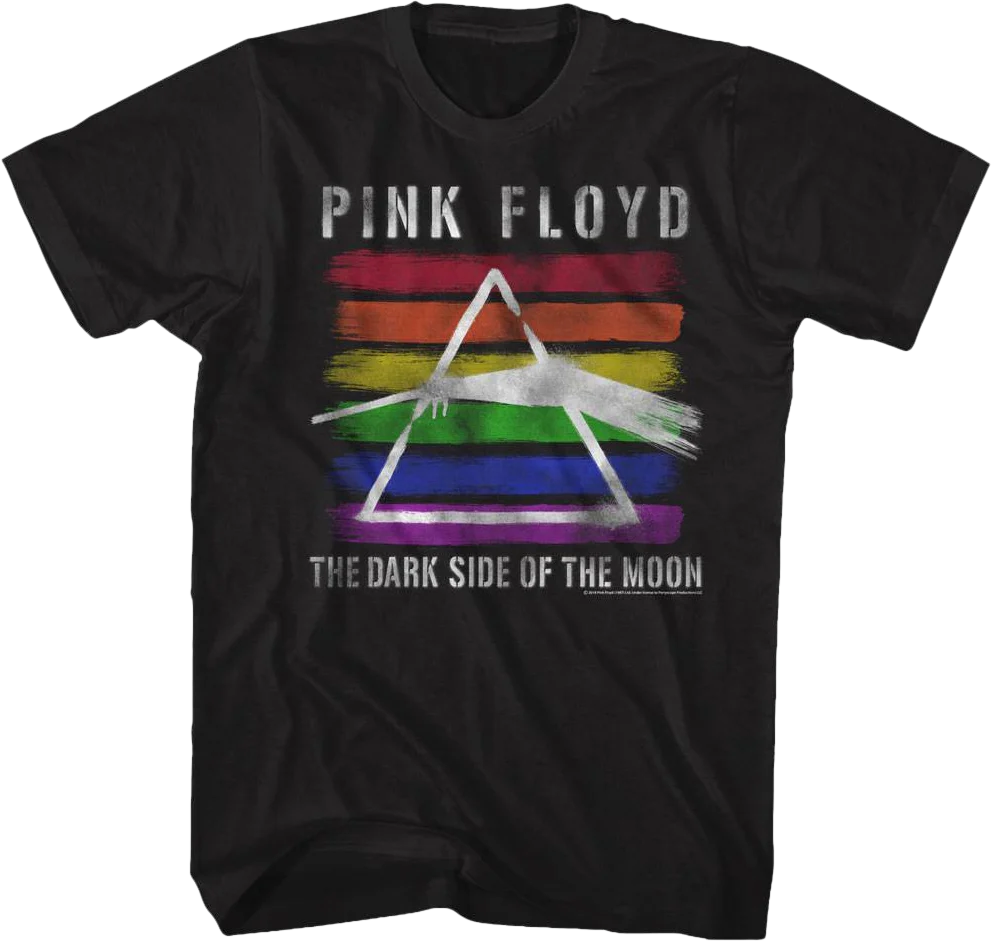 Rainbow Dark Side of the Moon Pink Floyd T-Shirt