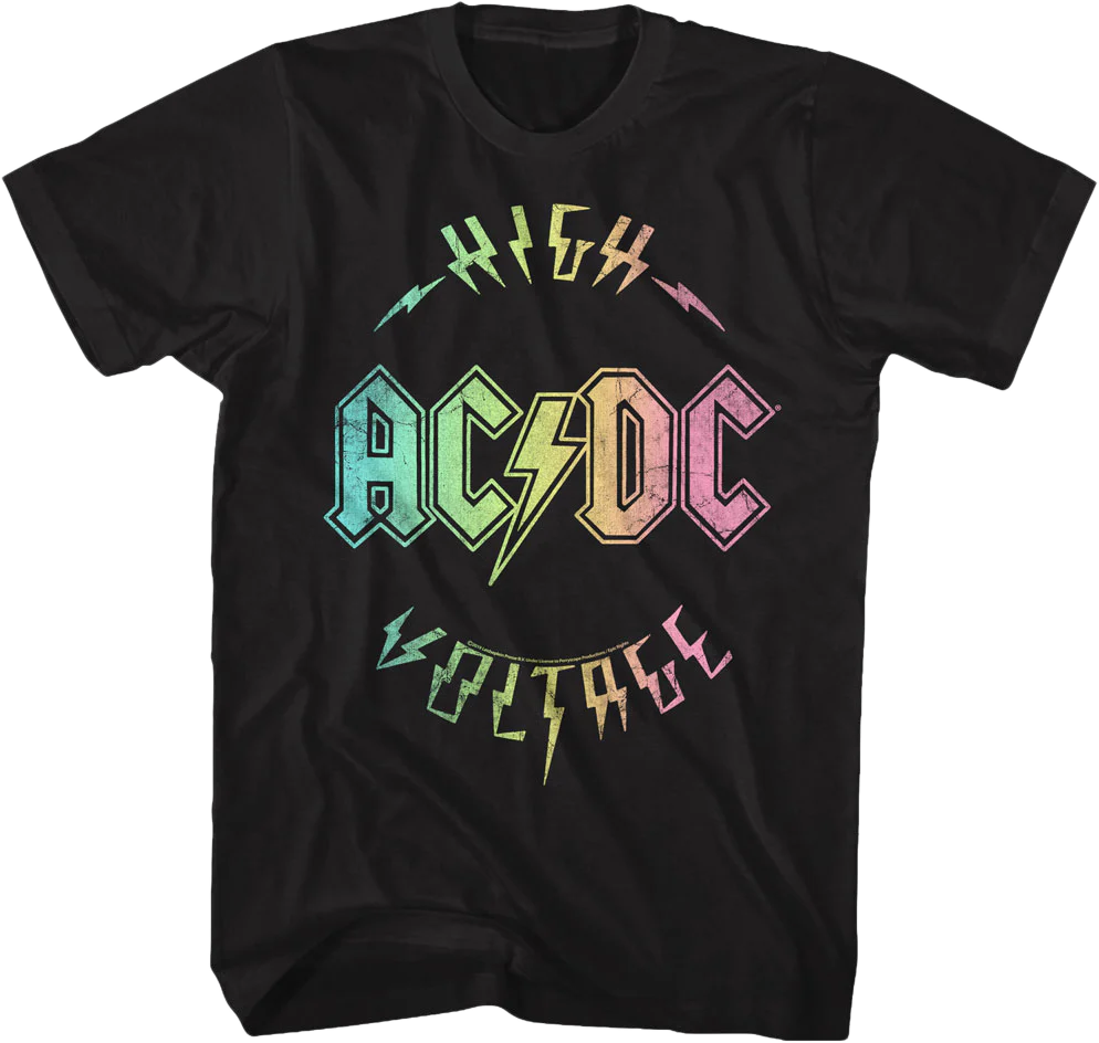 Rainbow High Voltage ACDC T-Shirt