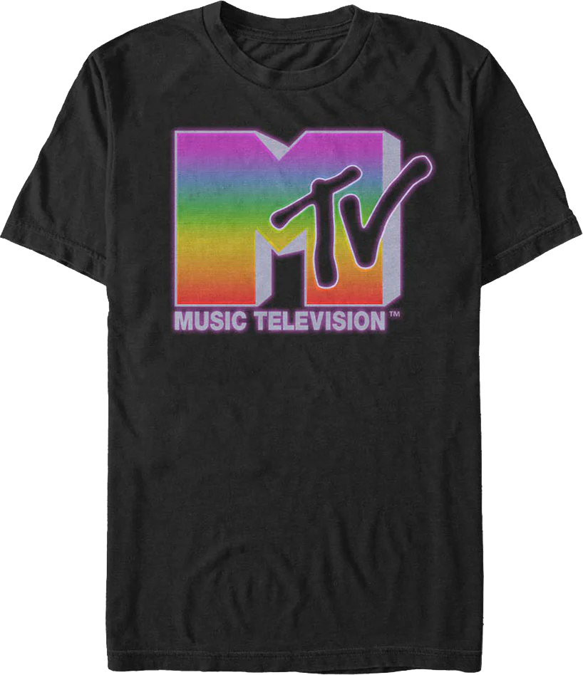 Rainbow Logo MTV Shirt