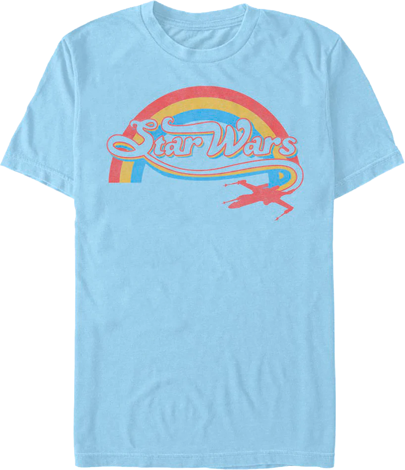Rainbow X-Wing Logo Star Wars T-Shirt