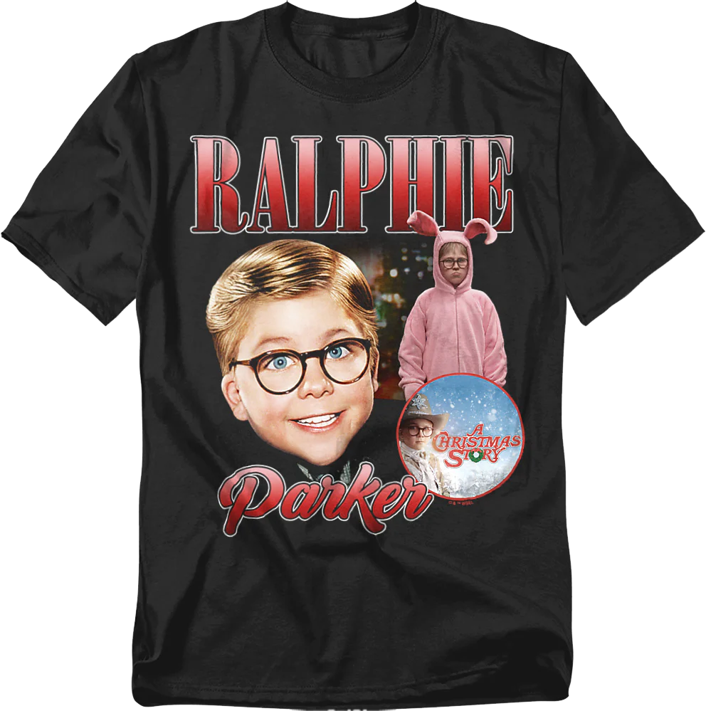 Ralphie Parker Collage Christmas Story T-Shirt