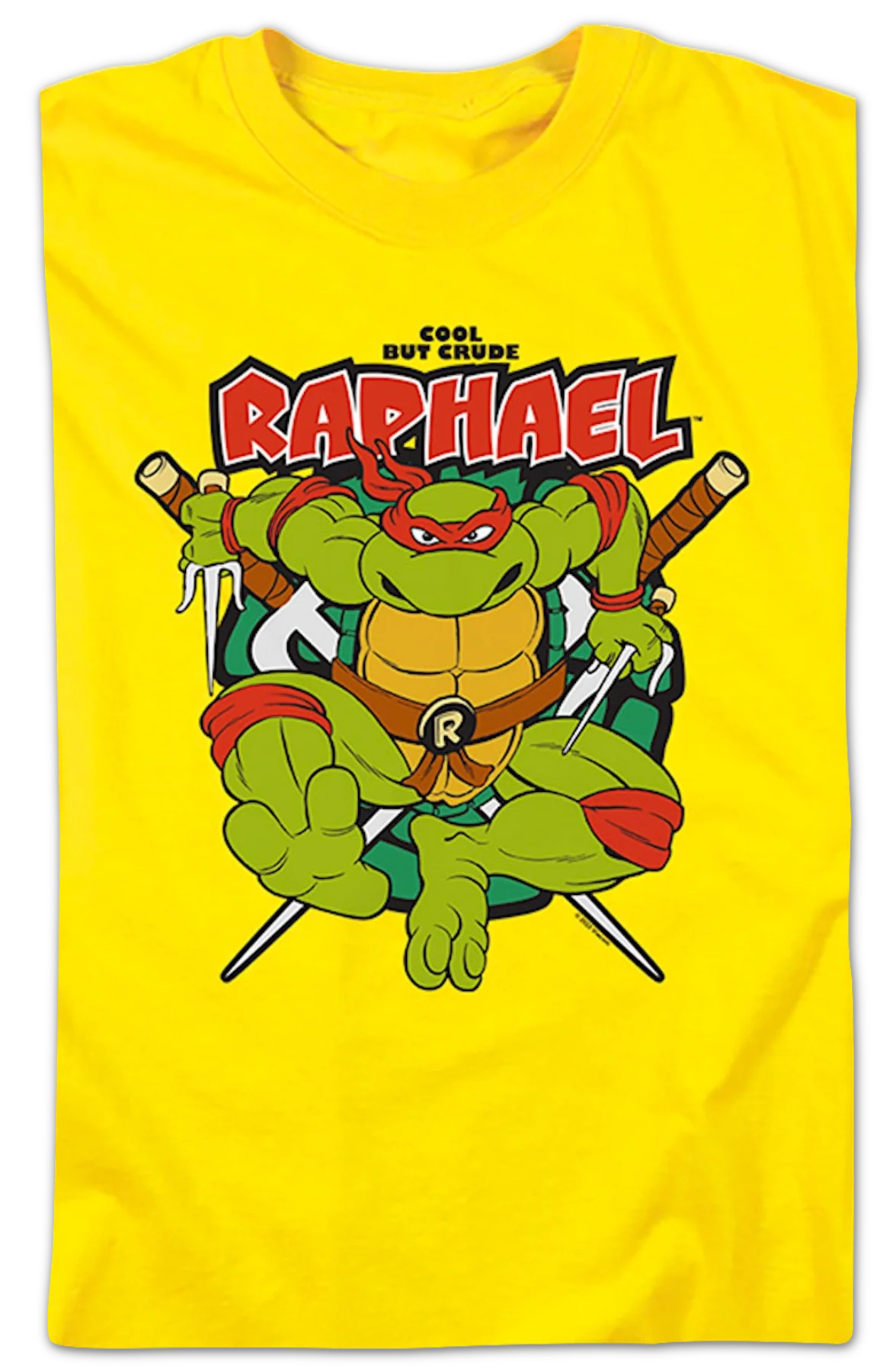 Raphael Crude But Cool Teenage Mutant Ninja Turtles T-Shirt - Image 2