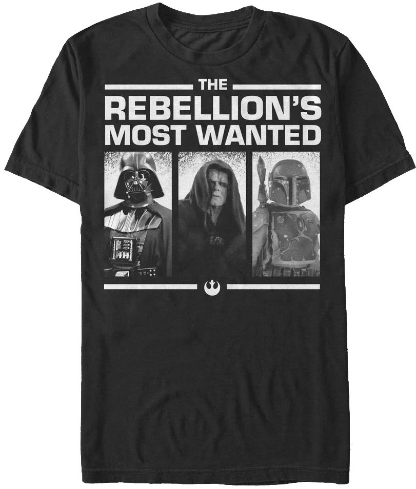 Rebellion's Most Wanted Star Wars T-Shirt