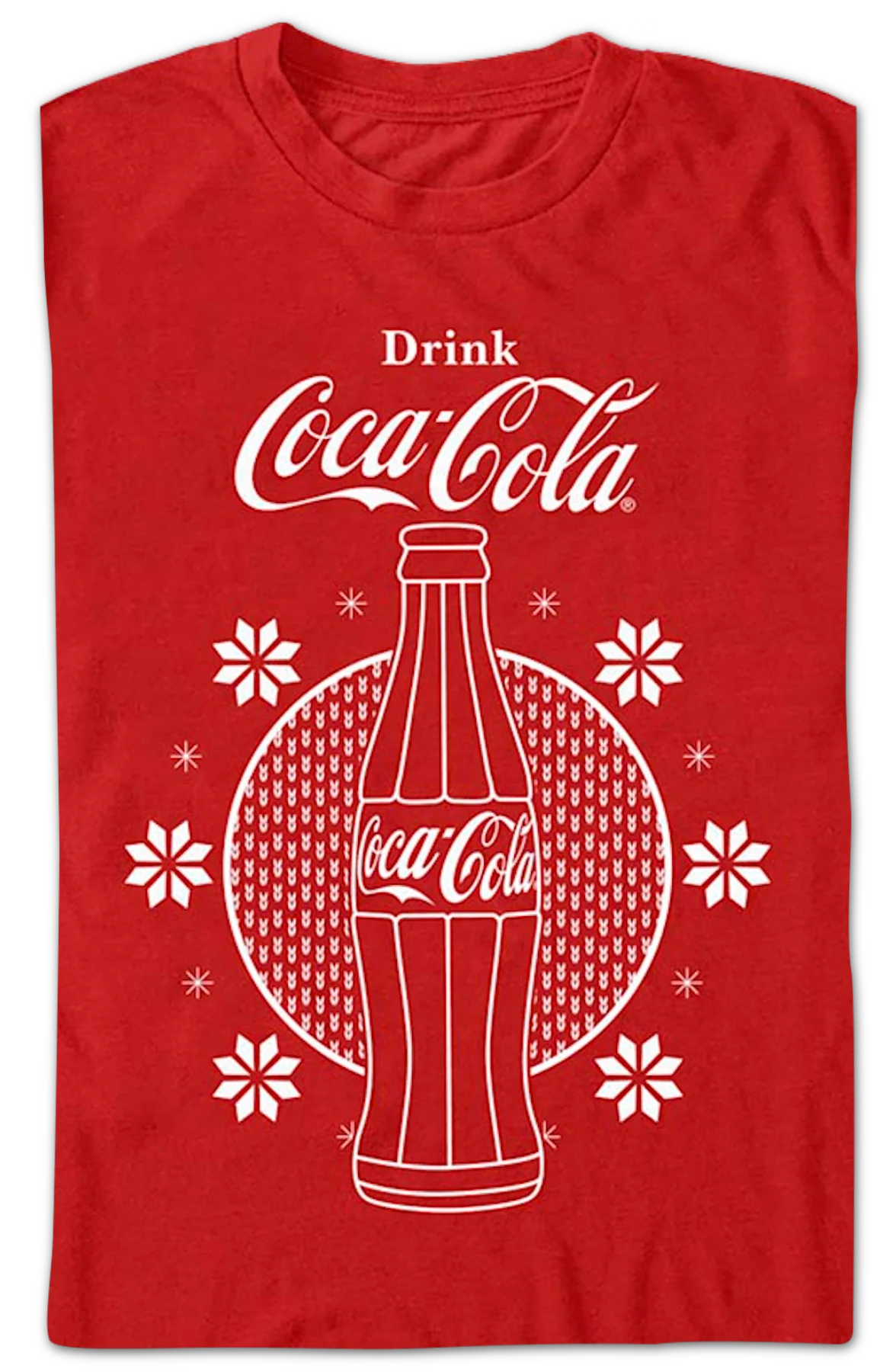 Red Christmas Bottle Coca-Cola T-Shirt - Image 2