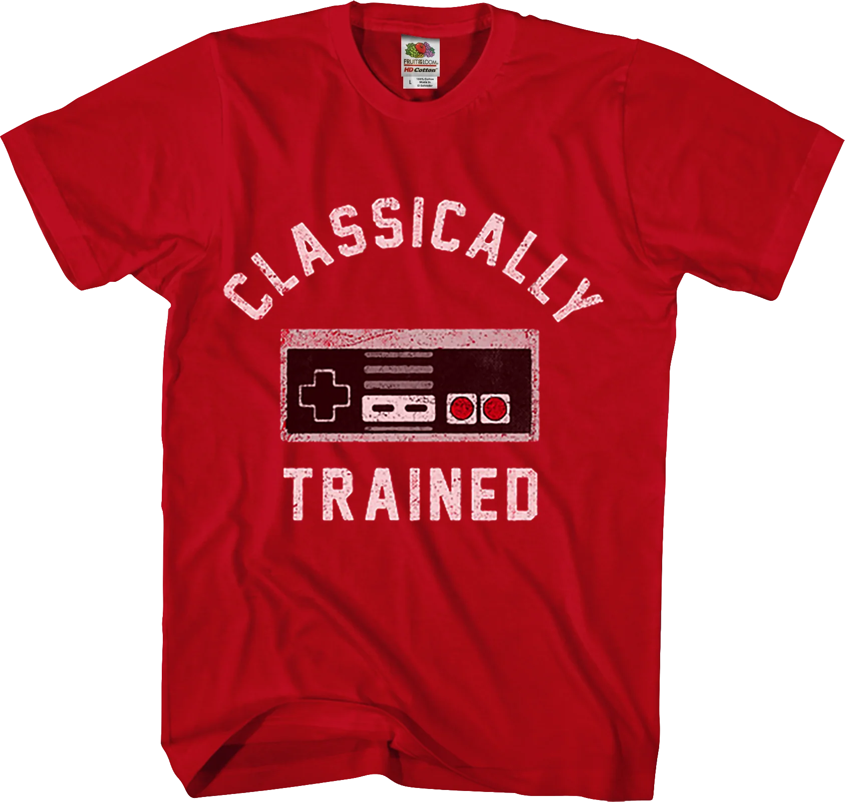 Red Classically Trained NES Controller Shirt