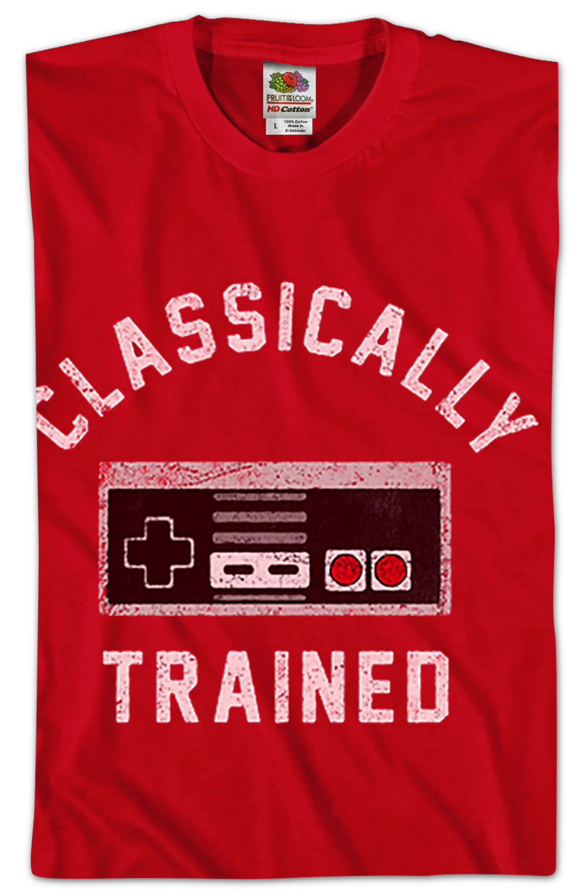 Red Classically Trained NES Controller Shirt - Image 2