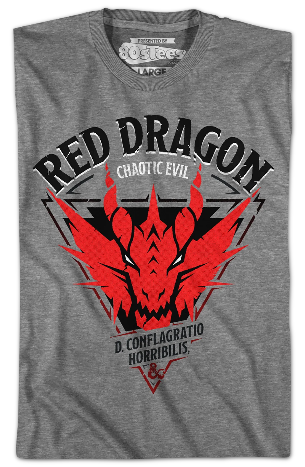 Red Dragon D. Confligratio Horribilis Dungeons & Dragons T-Shirt - Image 2