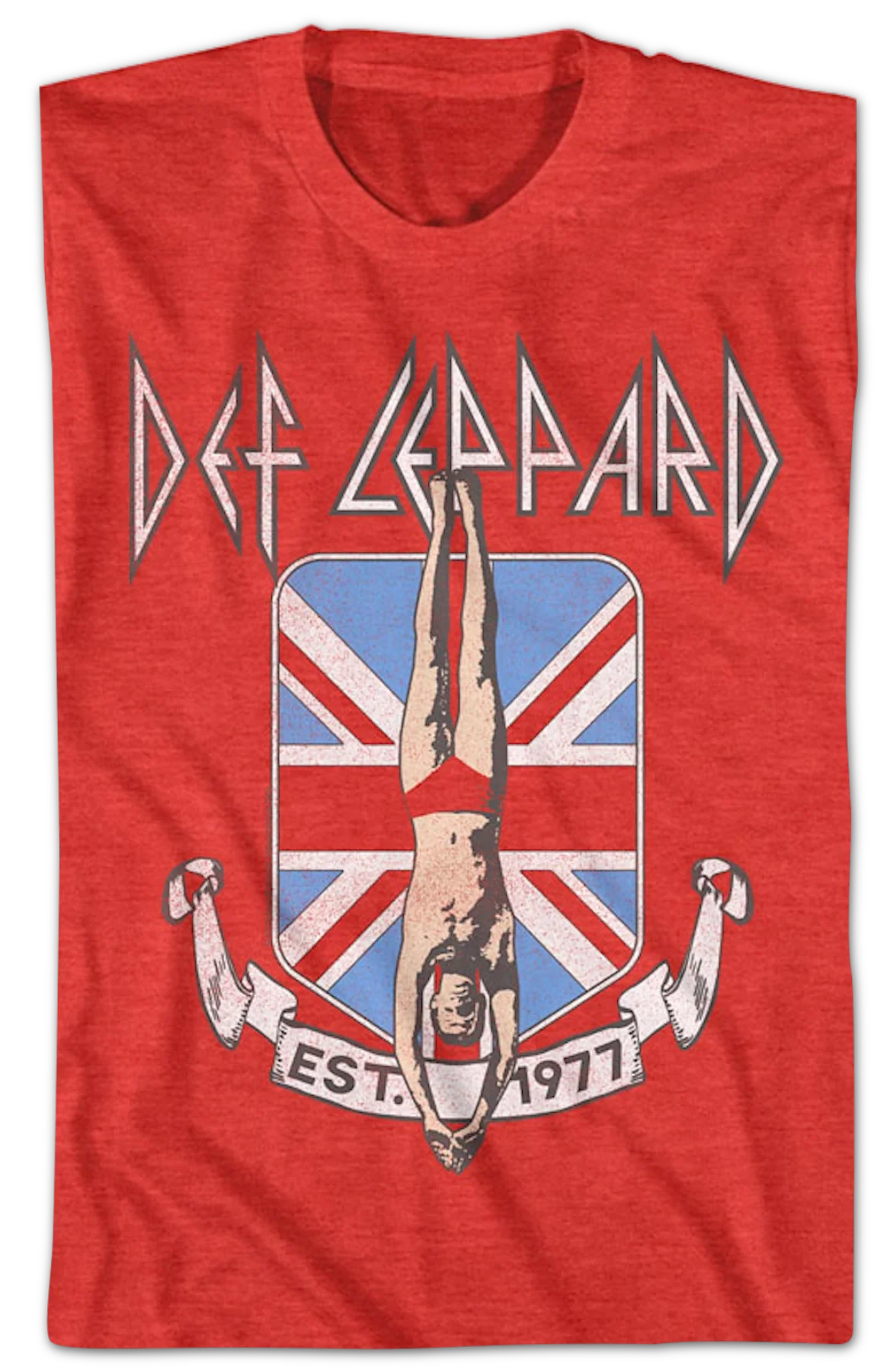 Red Est. 1977 Def Leppard T-Shirt - Image 2