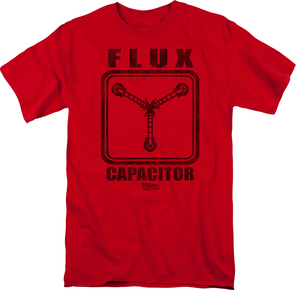 Red Flux Capacitor Back To The Future T-Shirt