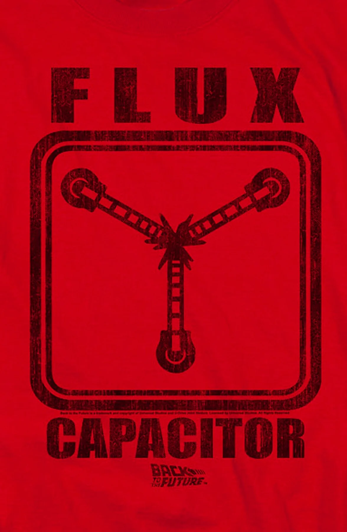 Red Flux Capacitor Back To The Future T-Shirt - Image 2