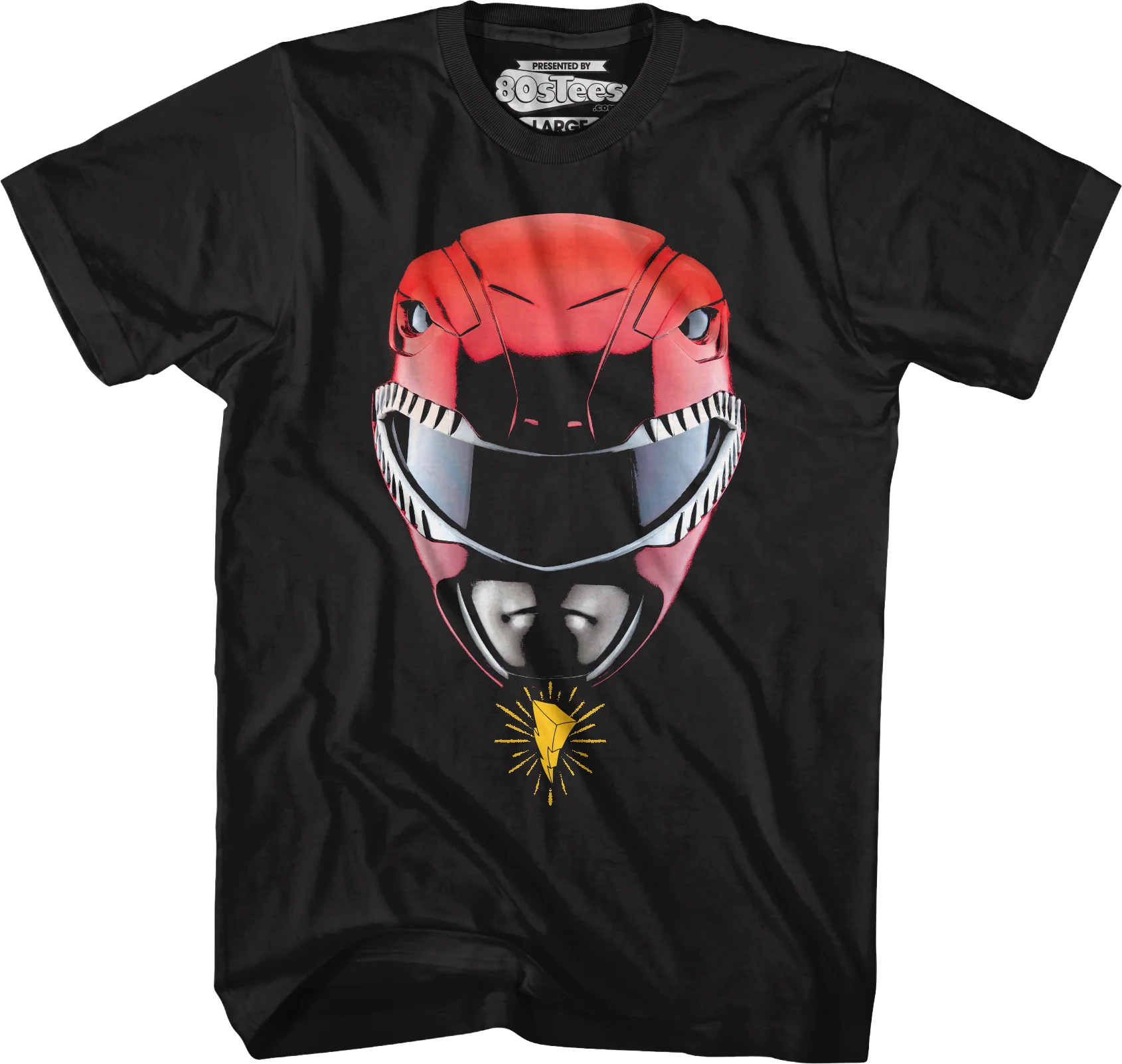 Red Ranger Helmet Mighty Morphin Power Rangers T-Shirt