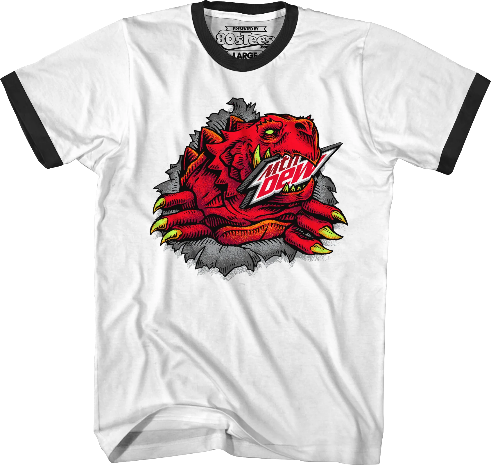 Red Ripper Mountain Dew T-Shirt - Image 3