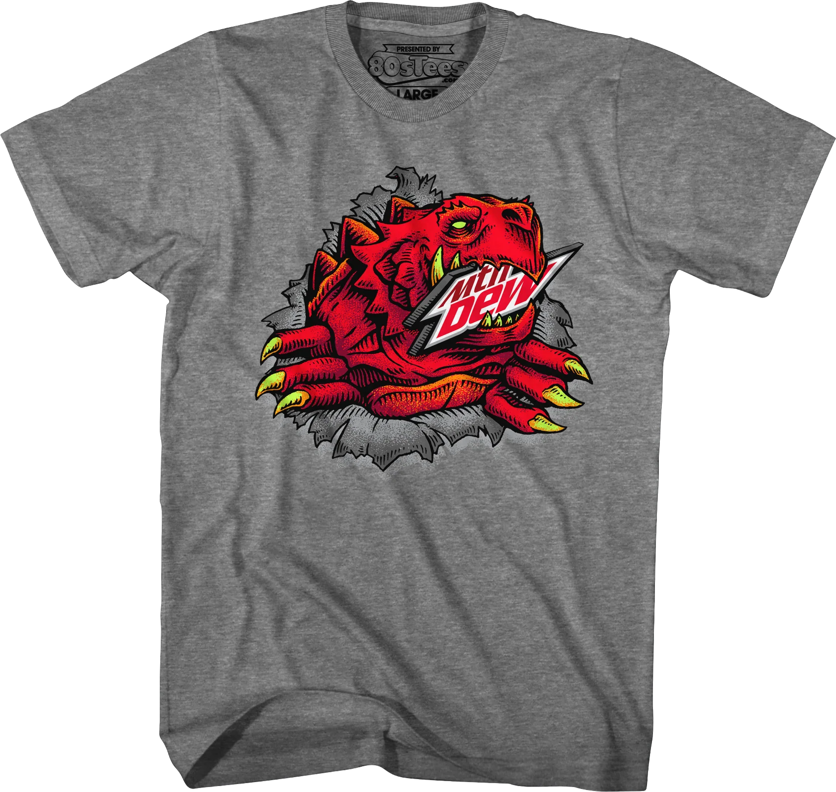 Red Ripper Mountain Dew T-Shirt - Image 4