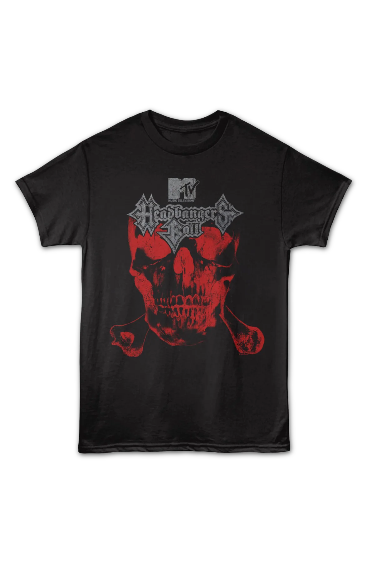 Red Skull Headbangers Ball MTV T-Shirt - Image 2