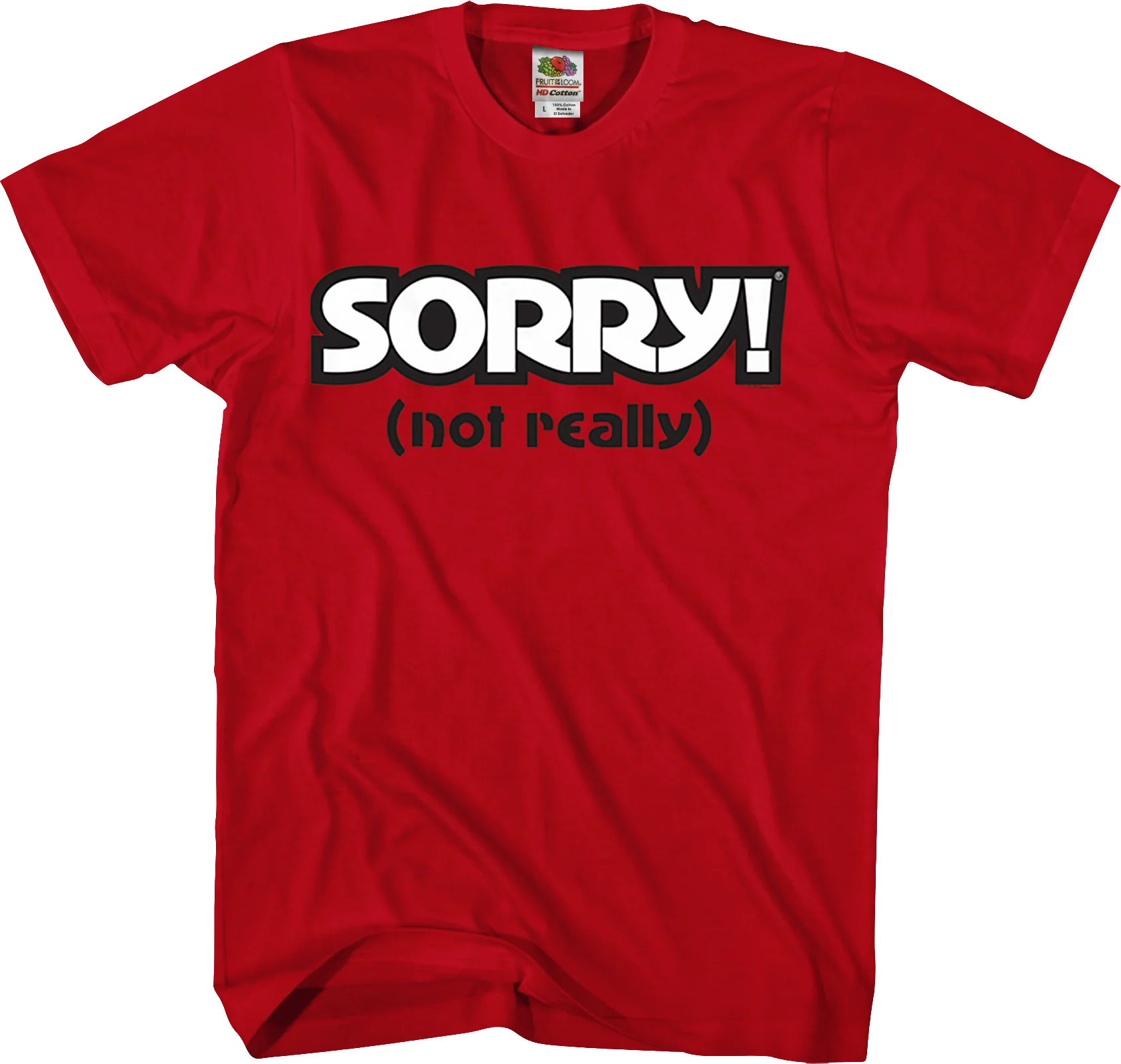 Red Sorry T-Shirt