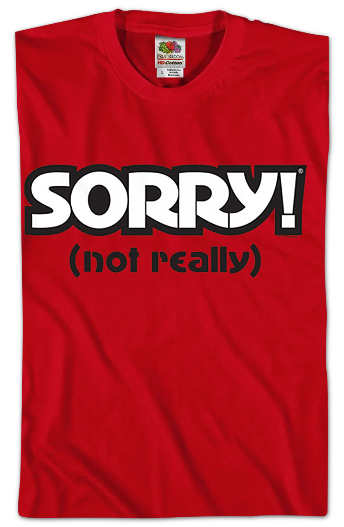 Red Sorry T-Shirt - Image 2