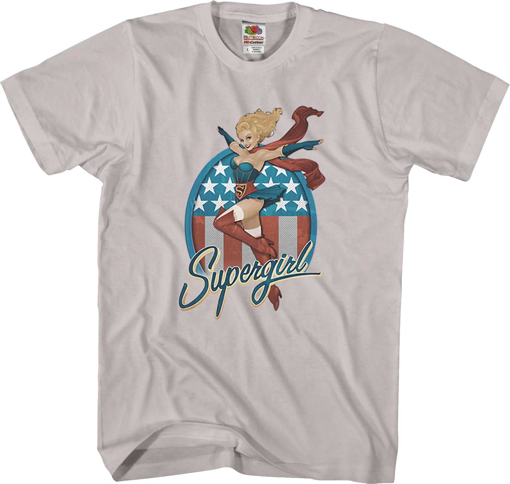 Red White and Blue Supergirl T-Shirt