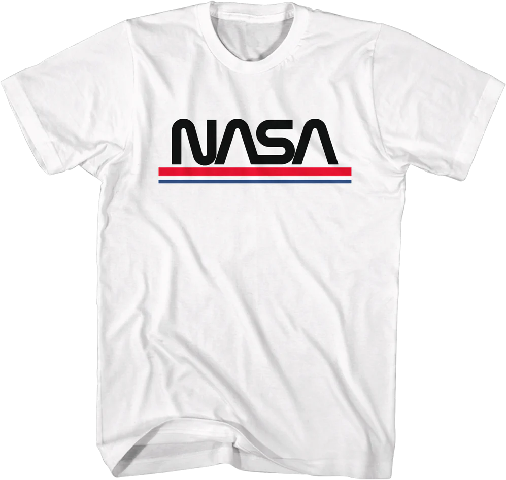 Red White Blue Logo NASA T-Shirt