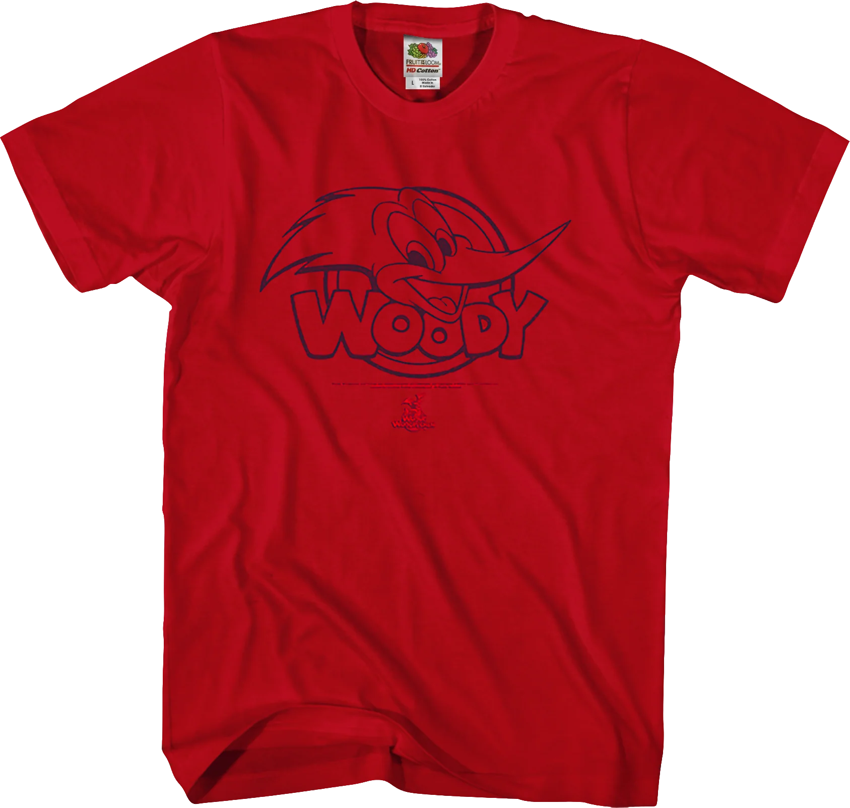 Red Woody Woodpecker T-Shirt
