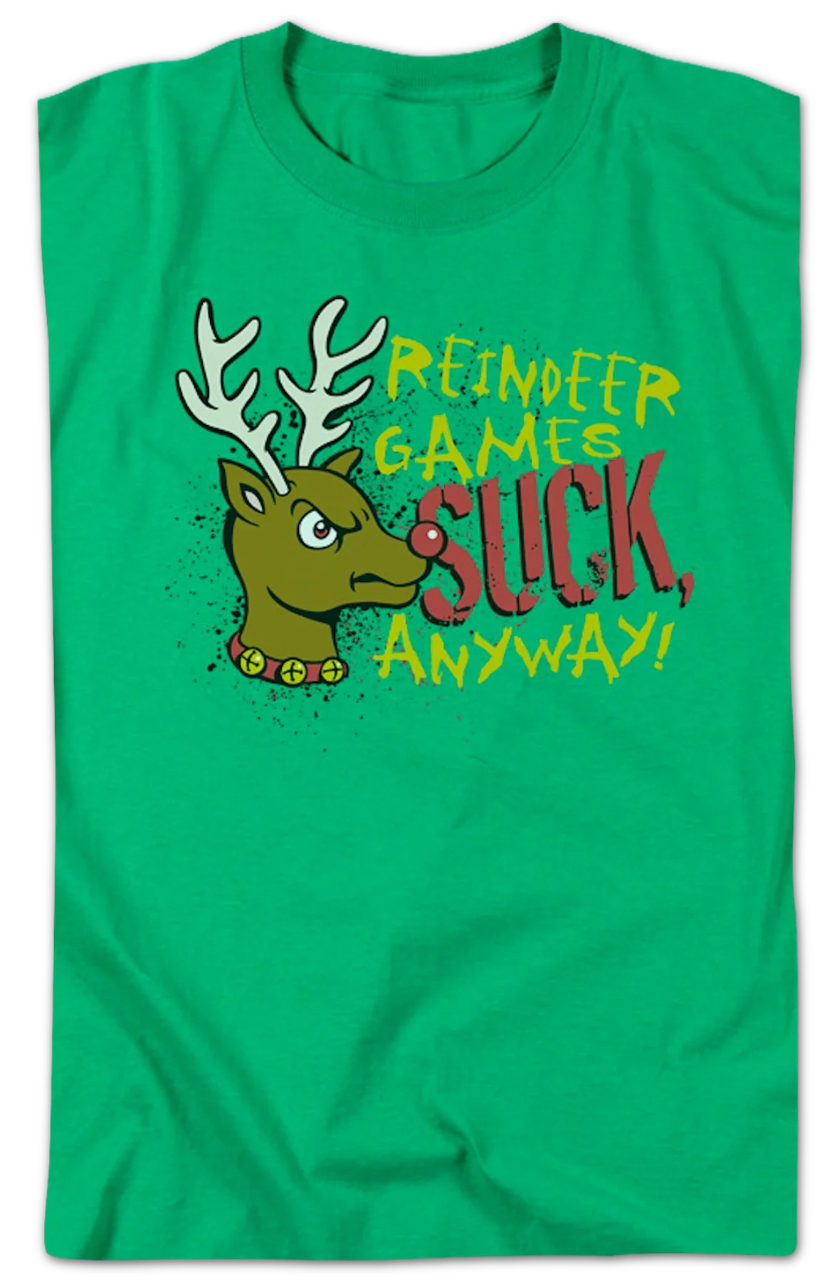 Reindeer Games Suck T-Shirt - Image 2