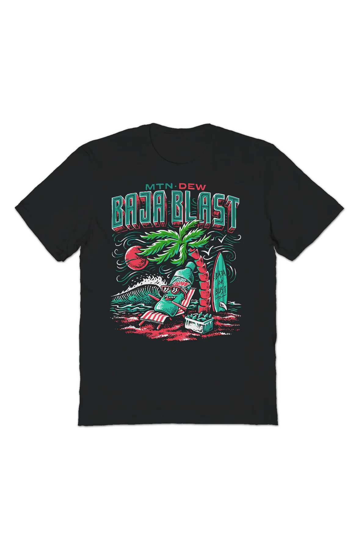 Relax Baja Blast Mountain Dew T-Shirt - Image 2