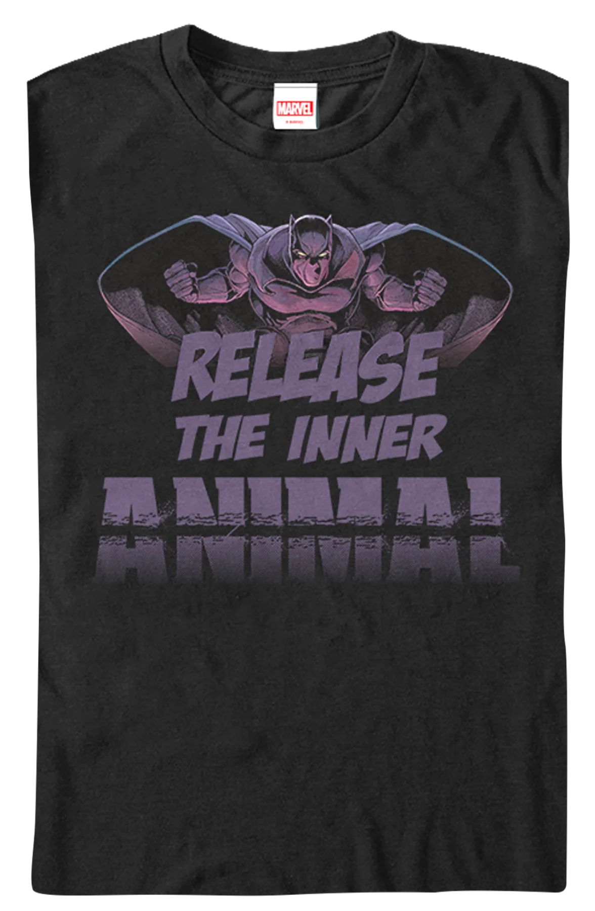 Release The Inner Animal Black Panther T-Shirt - Image 2