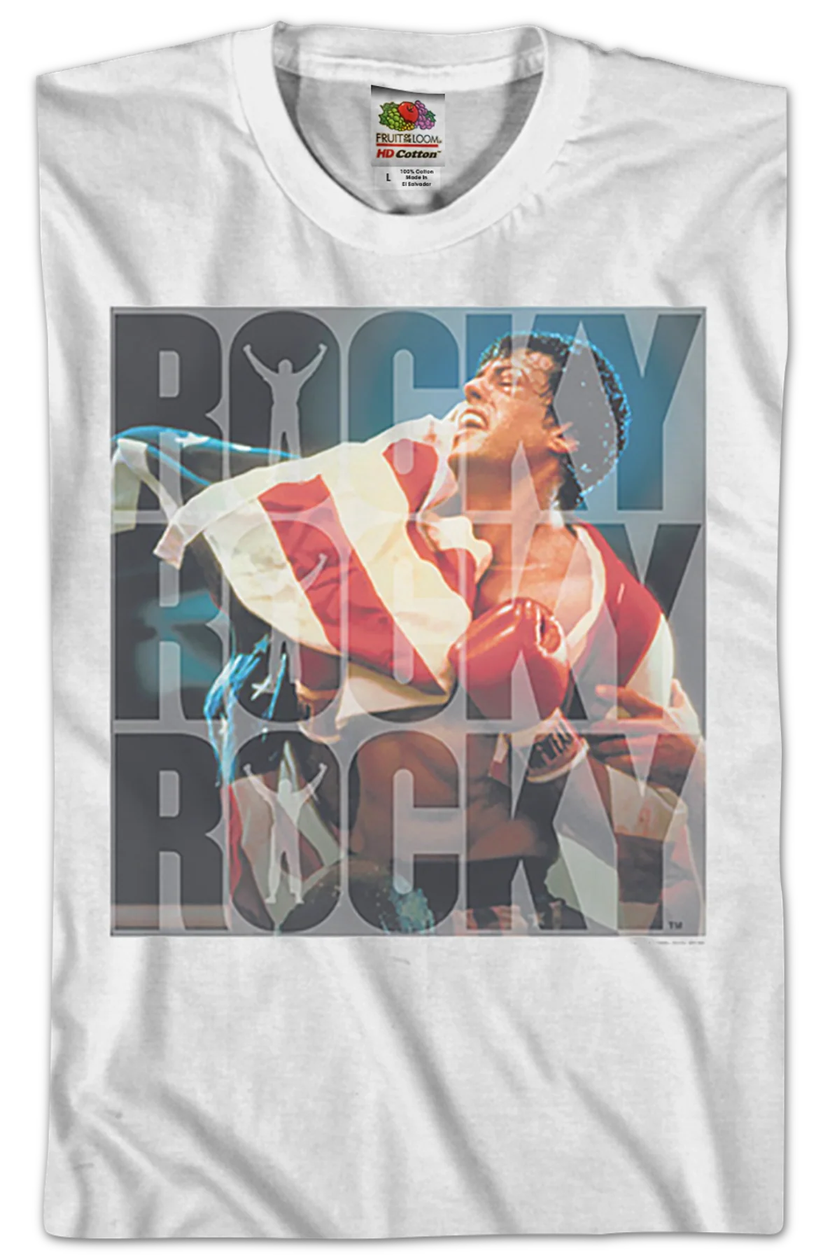 Repeated Logo Rocky T-Shirt - Image 2