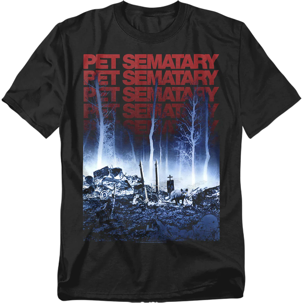 Repeating Logo Pet Sematary T-Shirt