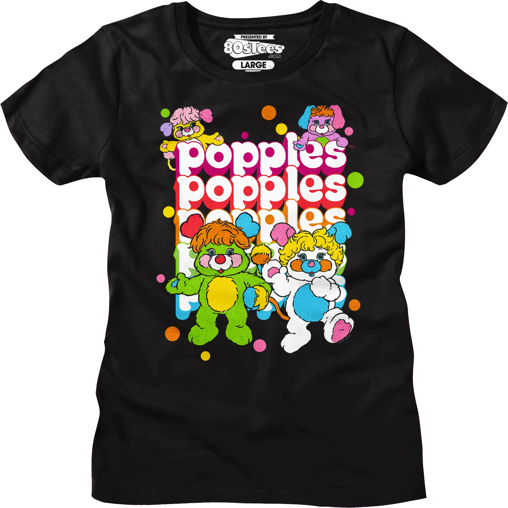 Repeating Logo Popples T-Shirt - Image 5
