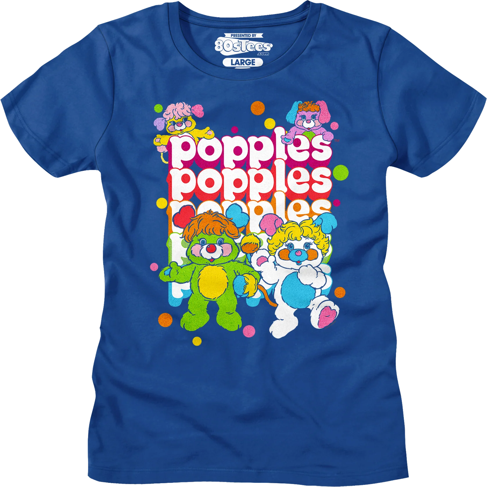 Repeating Logo Popples T-Shirt - Image 7