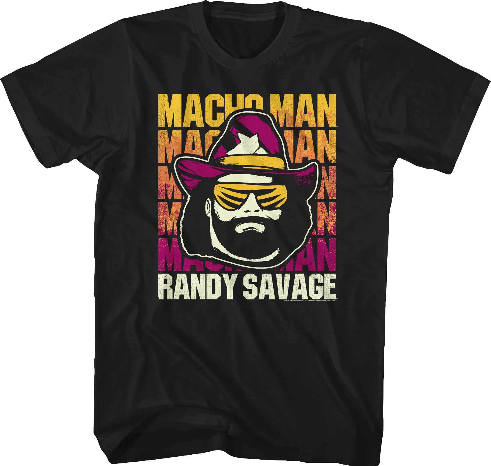 Repeating Macho Man Logo Randy Savage T-Shirt