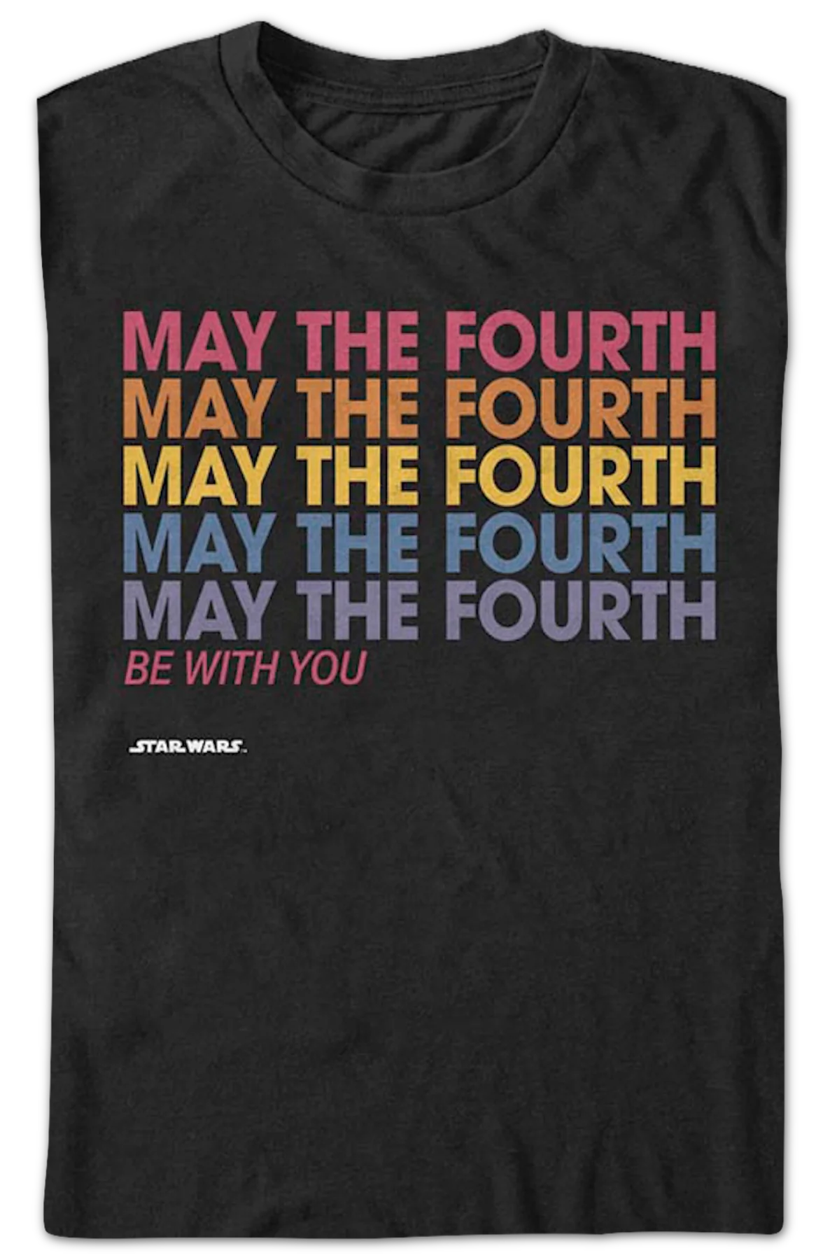 Repeating May The Fourth Be With You Star Wars T-Shirt - Image 2