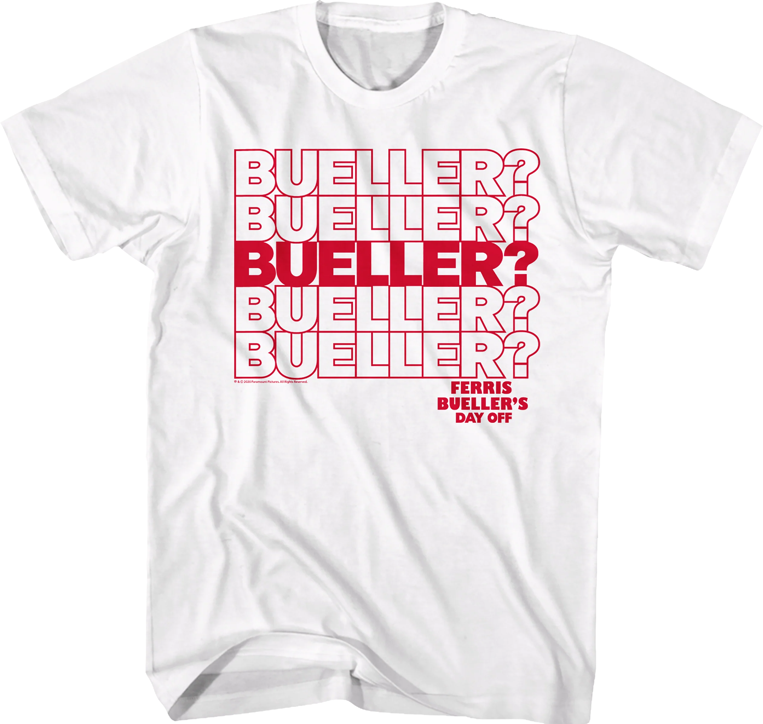 Repeating Name Ferris Bueller's Day Off T-Shirt