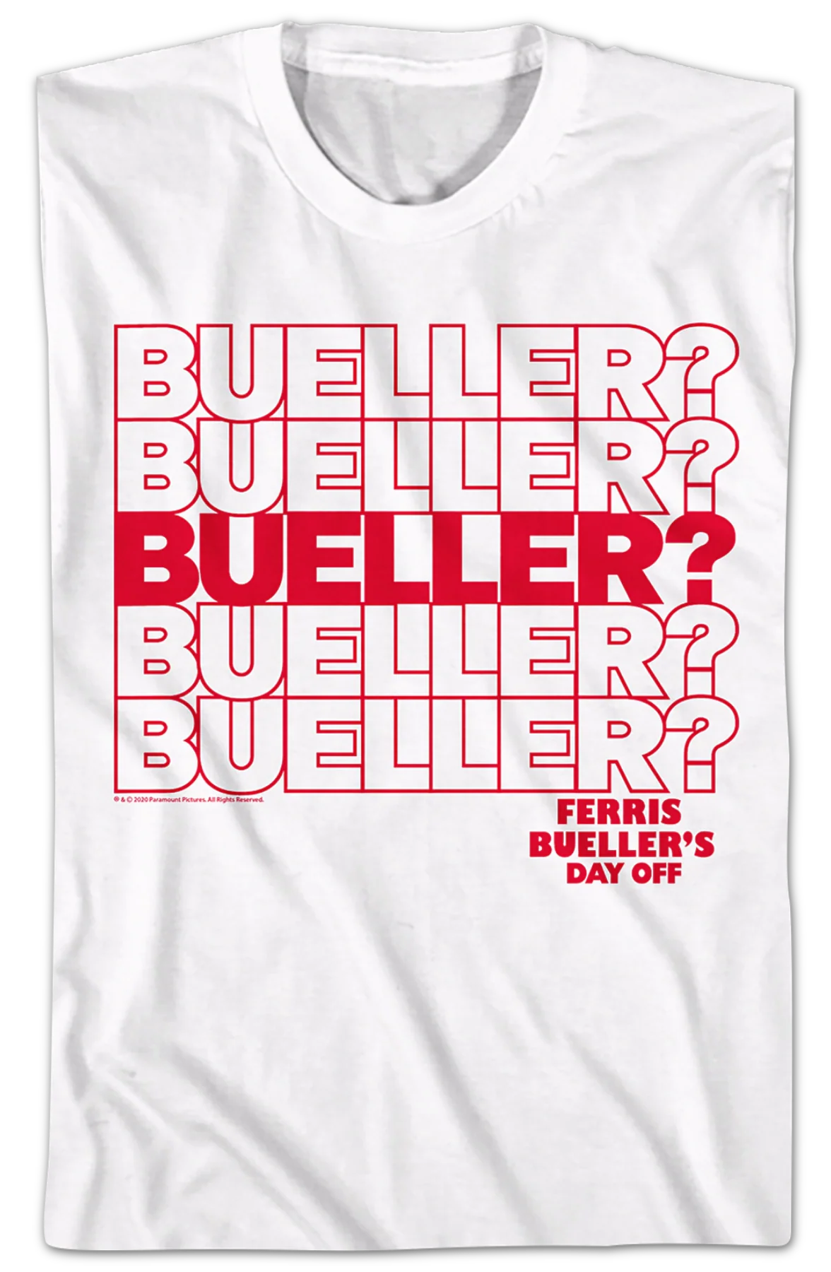 Repeating Name Ferris Bueller's Day Off T-Shirt - Image 2
