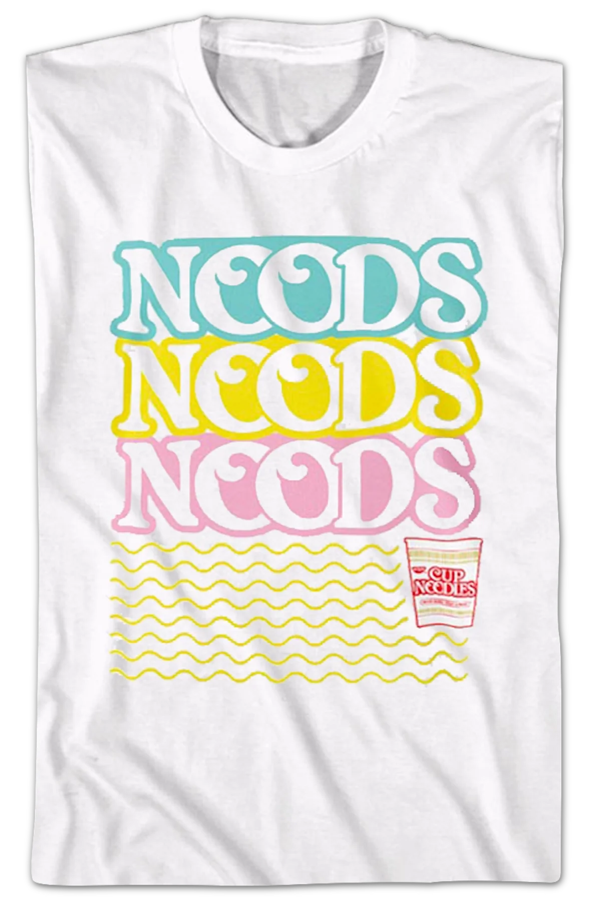 Repeating Noods Cup Noodles T-Shirt - Image 2