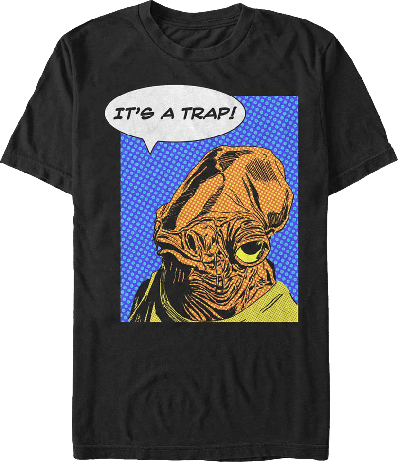 Retro Admiral Ackbar It's A Trap Star Wars T-Shirt