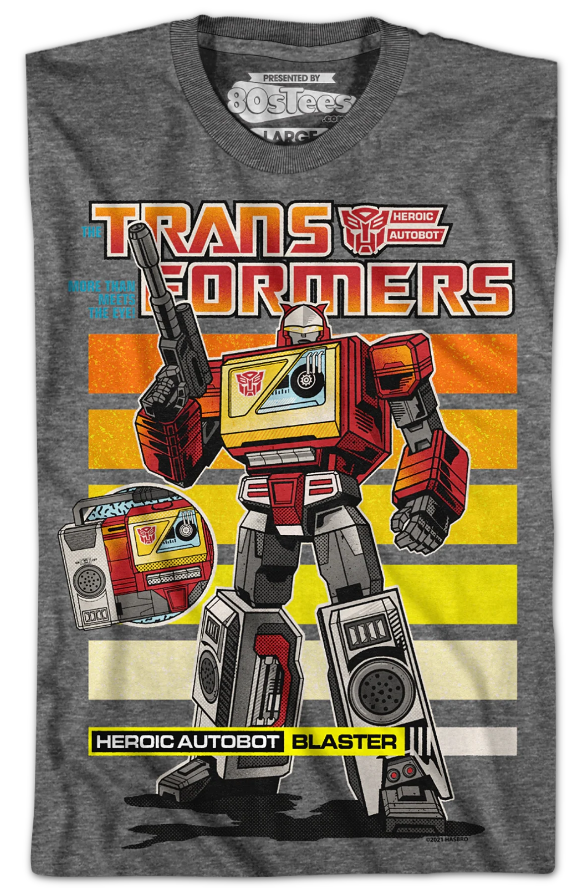Retro Blaster Transformers T-Shirt - Image 2