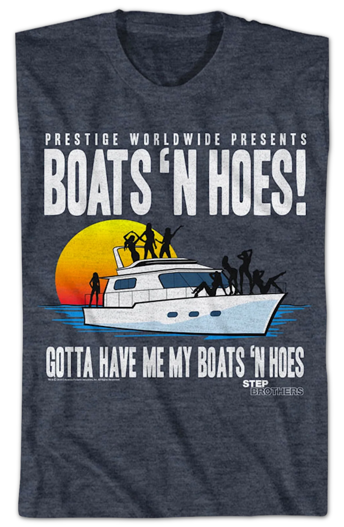 Retro Boats 'N Hoes Step Brothers T-Shirt - Image 2