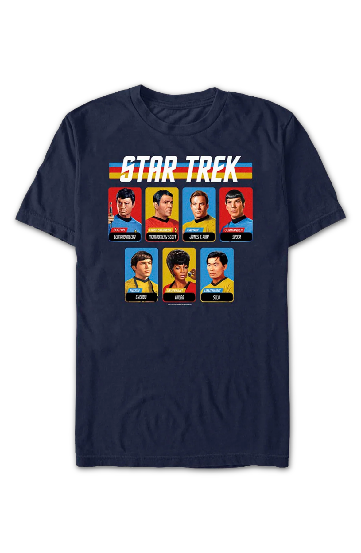 Retro Cast Table Star Trek T-Shirt - Image 2