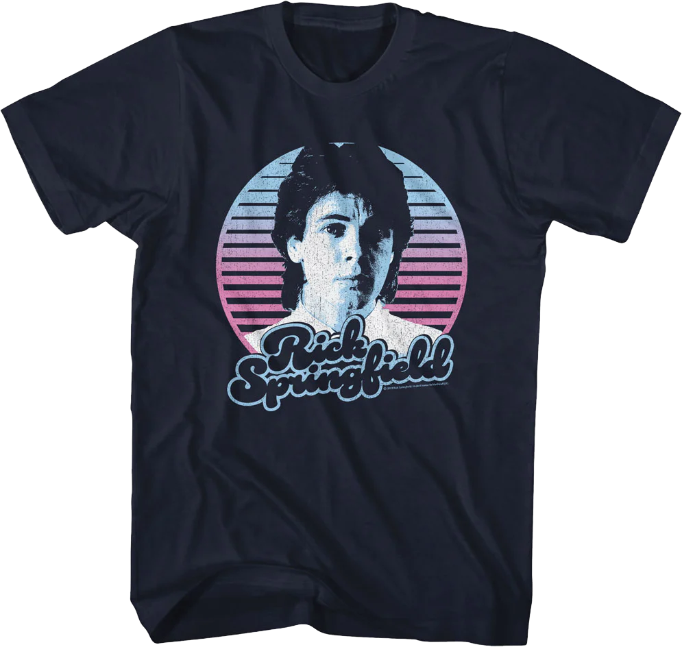 Retro Circle Rick Springfield T-Shirt