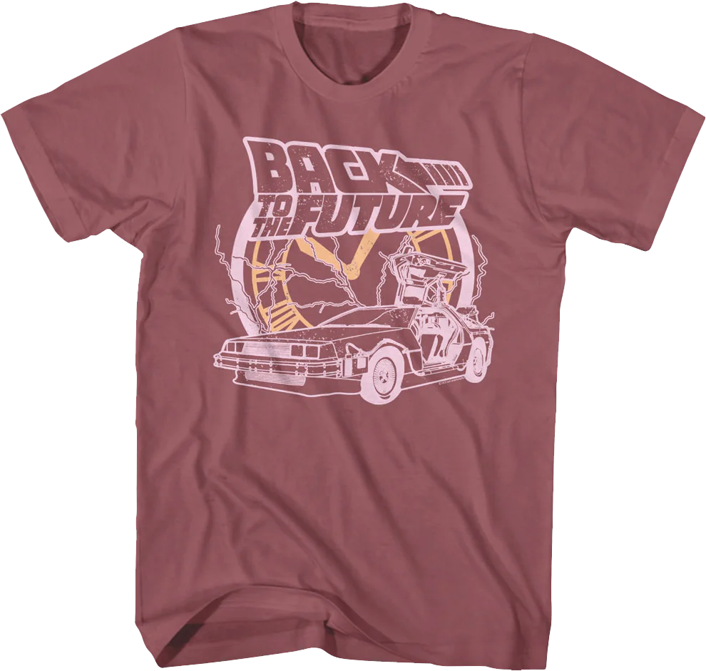 Retro Clock Collage Back To The Future T-Shirt