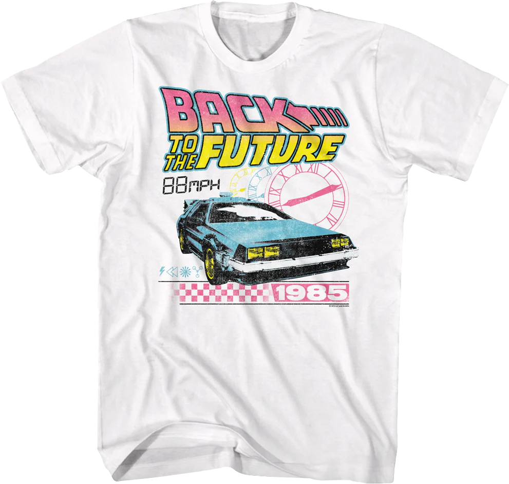 Retro Clocks Back To The Future T-Shirt